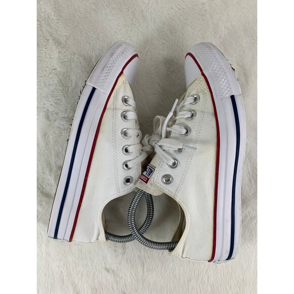 Converse Chuck Taylor All Star White Canvas Low Sneakers Women's 7.5 - Picture 5 of 8